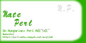 mate perl business card